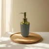 Golden striped soap dispenser, press-type kitchen and bathroom hand sanitizer dispenser Application Scenario